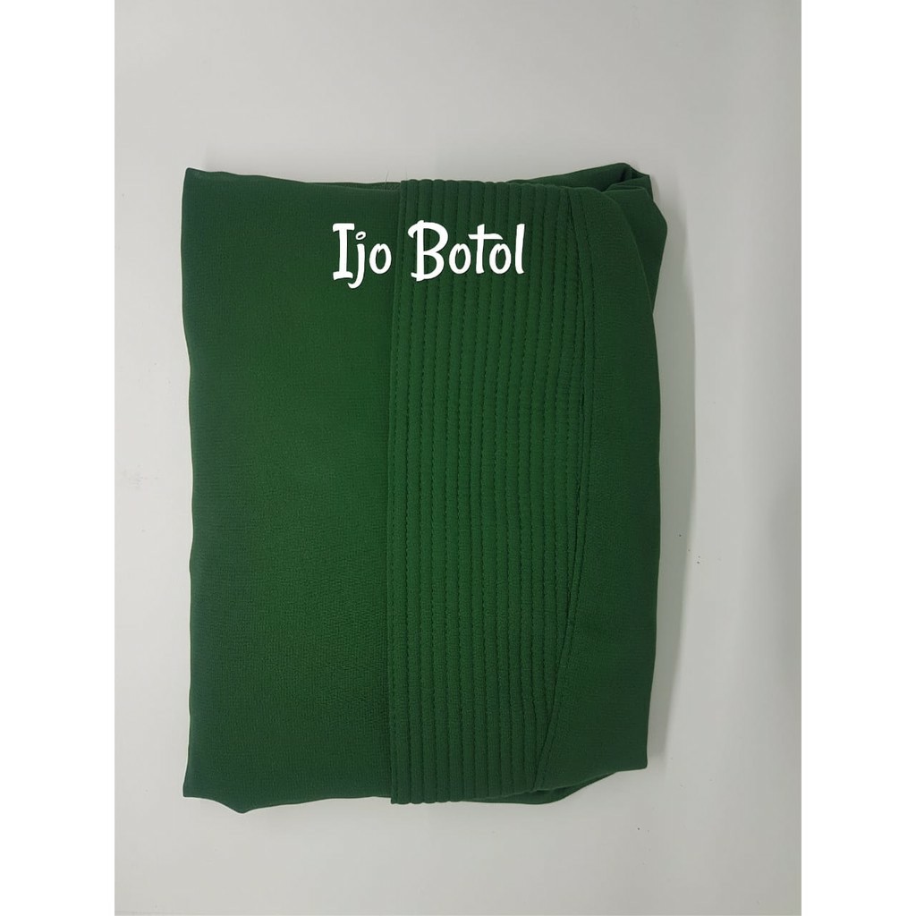 Jilbab Instan 2 Layer Jumbo Nesrin Hijab Syari Kerudung Khimar Terbaru-IJO BOTOL