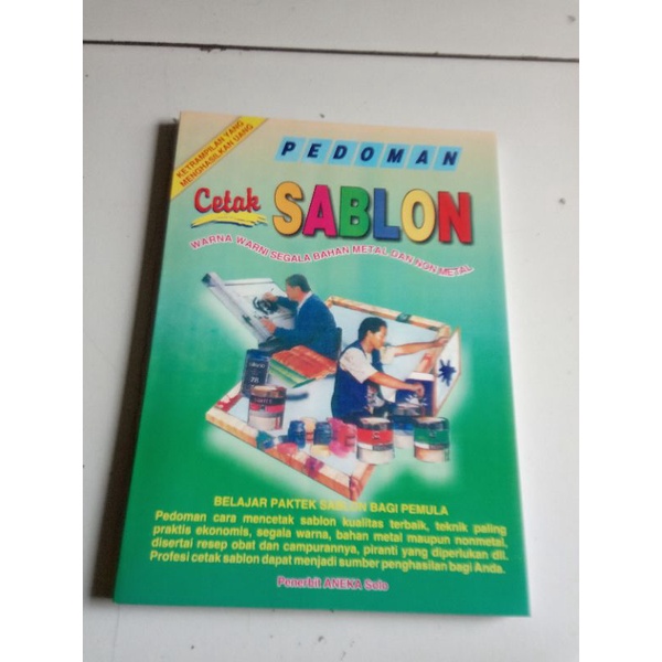 PEDOMAN Cetak SABLON (ORIGINAL) CV. ANEKA Solo