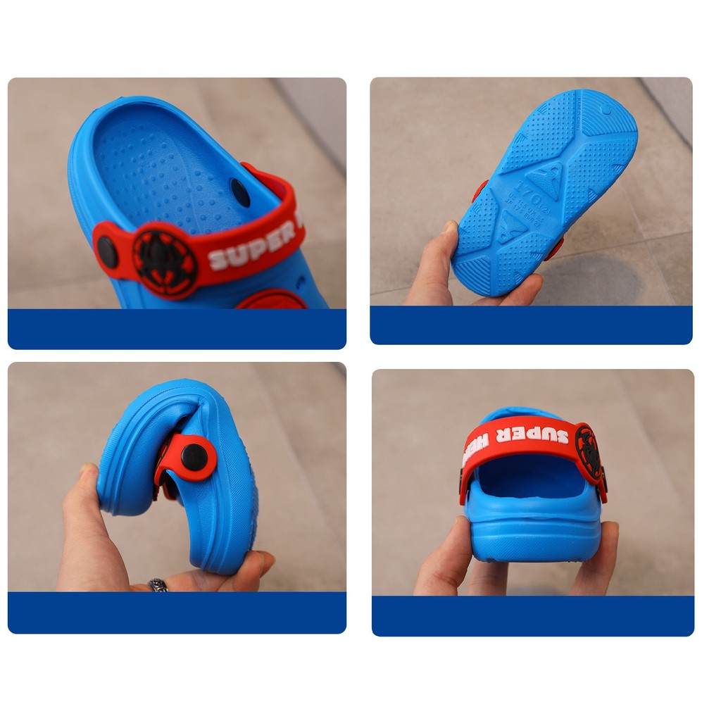 SANDAL ANAK LAKI-LAKI SLOP CROCS DISNEY MARVEL ANTI-SLIP CR