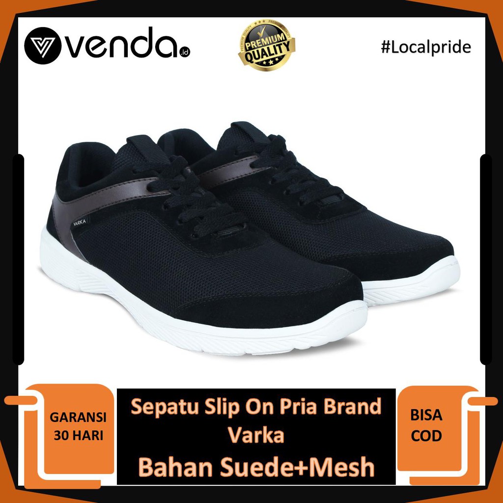 Sepatu Snekers Lari Running Olahraga Pria Cowok Kasual Murah Original Merk Varka Bergaransi COD