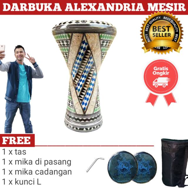 DARBUKA ALEXANDRIA MESIR ( FREE ONGKIR)