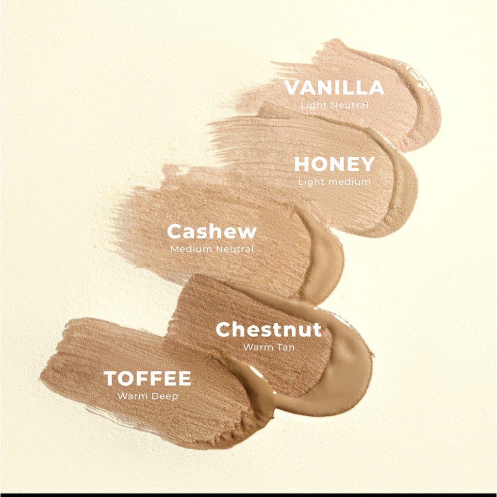 Luxcrime 2nd Skin Luminous Cushion &amp; Refill - Vanilla | Cashew | Honey | Chestnut | Toffee