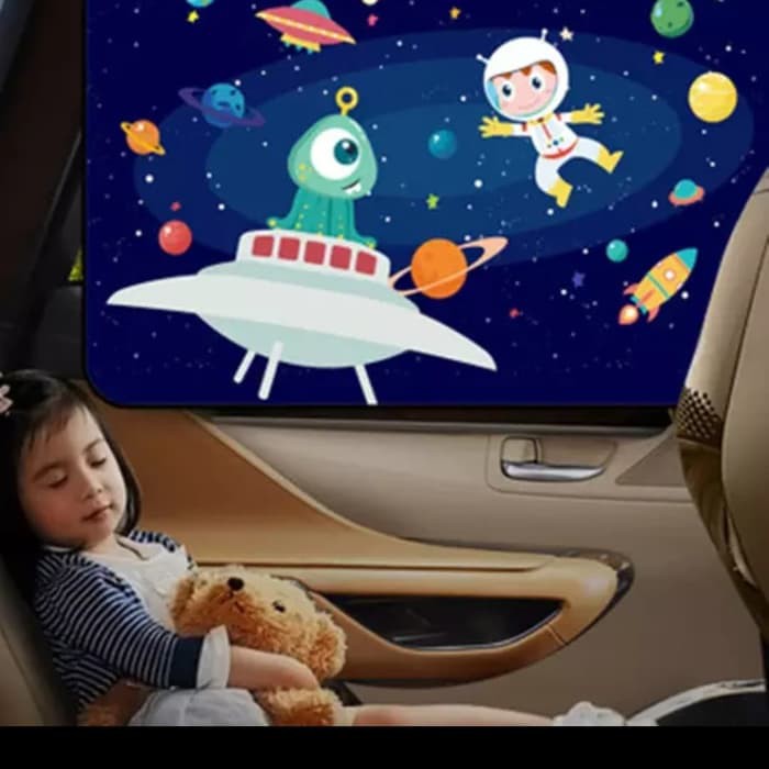 Tirai Penutup Jendela Mobil Magnet Sunscreen Mobil
