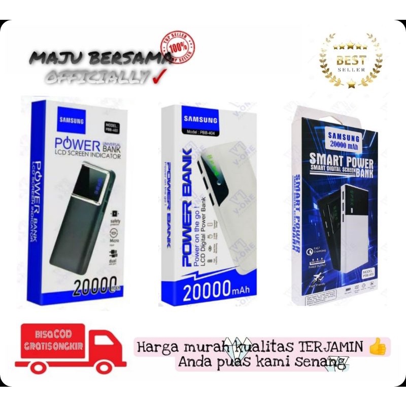 [MB] POWERBANK SAMSUNG PBB 403 PBB 404 PBB 405 20000 MAH / power bank branded Samsung PBB 403 PB 404