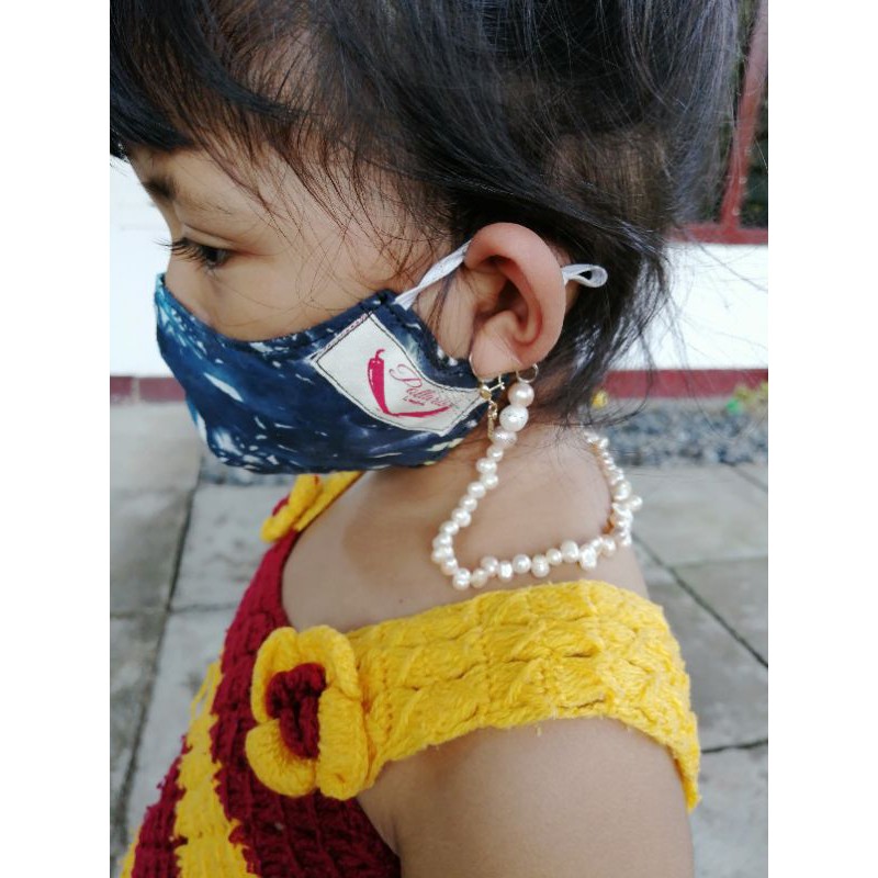 TALI MASKER STRAP MASKER ANAK MUTIARA TAWAR ASLI FULL COCOT UDANG