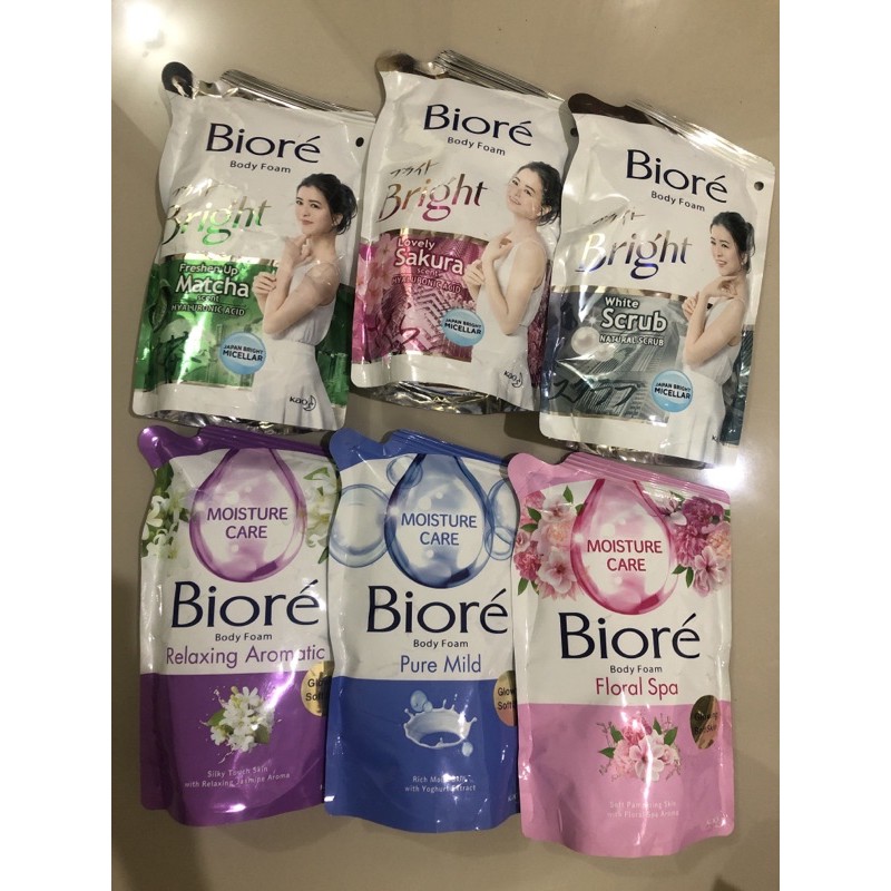 BIORE Body Foam Pouch 220 ml 250 ml