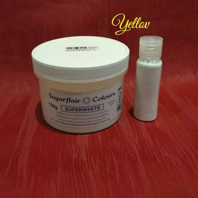 

Edible Paint Sugarflair Colour Super White Repack 20 gr
