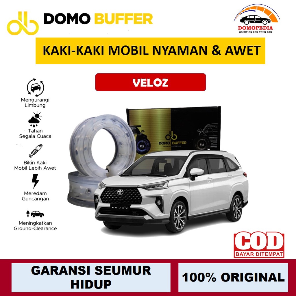 Domo Buffer Veloz Anti Limbung Karet Per Spring Buffer Mobil Peredam Guncangan Depan Belakang