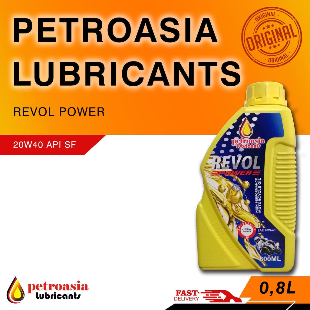 Petroasia Revol Power SAE 20W40/API-SF 0,8L SNI ( Oli Murah )