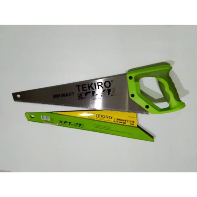 TEKIRO gergaji 20inch TPR 2mata hand saw 2 teeth ORIGINAL