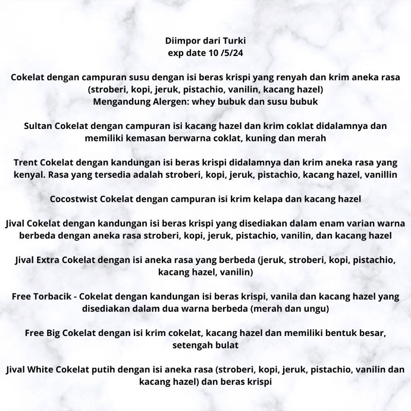 

COKELAT EVLIYA TURKI HALAL 500GR OLEH OLEH HAJI UMROH