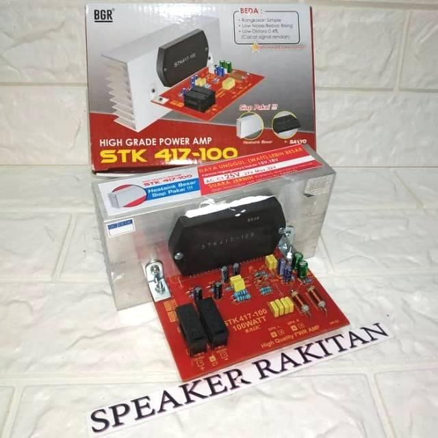 Kit power amplifier STK 417-100 high grade 2x100Watt