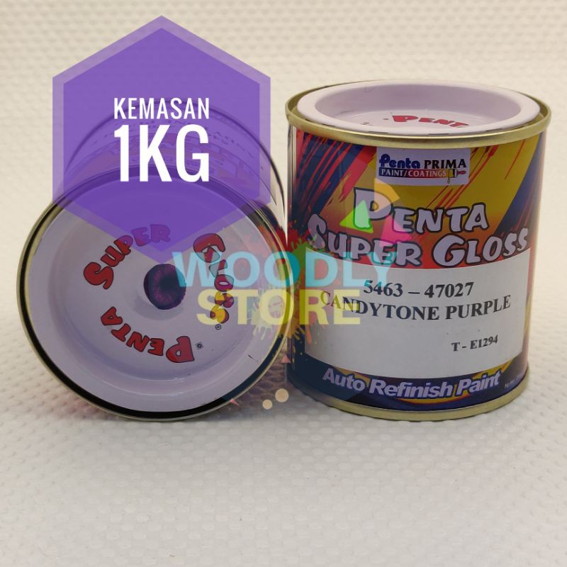 PENTA SUPER GLOSS CANDYTONE PURPLE CANDY UNGU CAT BODY CAT DUCO 1kg