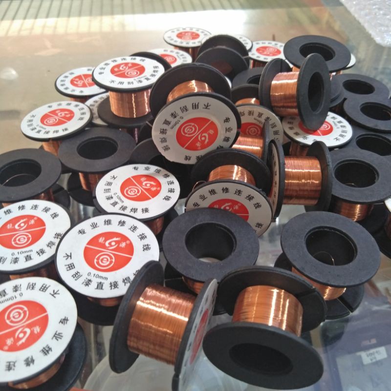 KAWAT KABEL EMAIL JUMPER 0.1MM UNTUK HP SMD TEMBAGA TIPIS