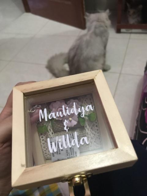 Kotak Cincin Kayu . Kotak Mahar . Ring Bearer . Kotak Cincin Terrarium . Mahar . Seserahan