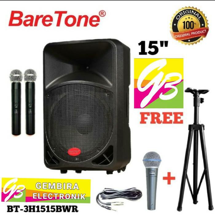 meilunshop031- Speaker Aktif Portable Baretone 15 bwr Bluetooth Original meeting BWR Berkualitas