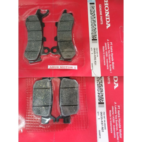 KAMPAS REM CAKRAM DEPAN BELAKANG PCX NEW 150 LOKAL