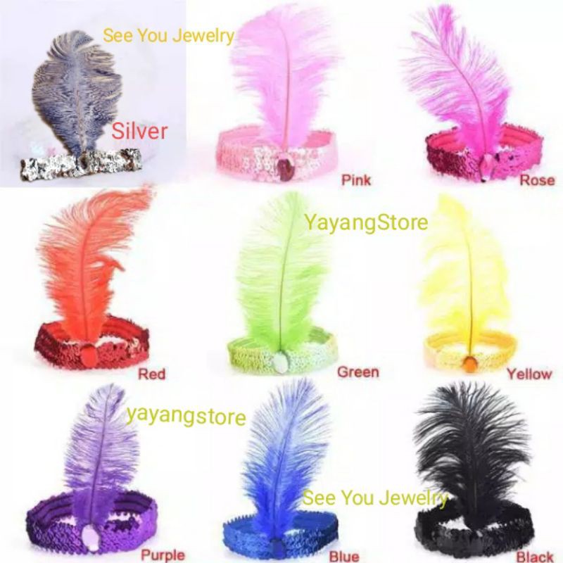 Headband Mahkota Kepala bulu Hiasan Rambut Hiasan Kepala Headband Mahkota Kepala bulu Hiasan Rambut Hiasan Kepala