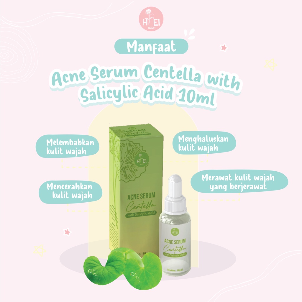 HIEL SERUM CENTELLA MUGWORT HIEL BEAUTY CARE ACNE BRIGHTENING SERUM HIEL SERUM WAJAH MURAH PERAWATAN KULIT WAJAH AMAN BPOM