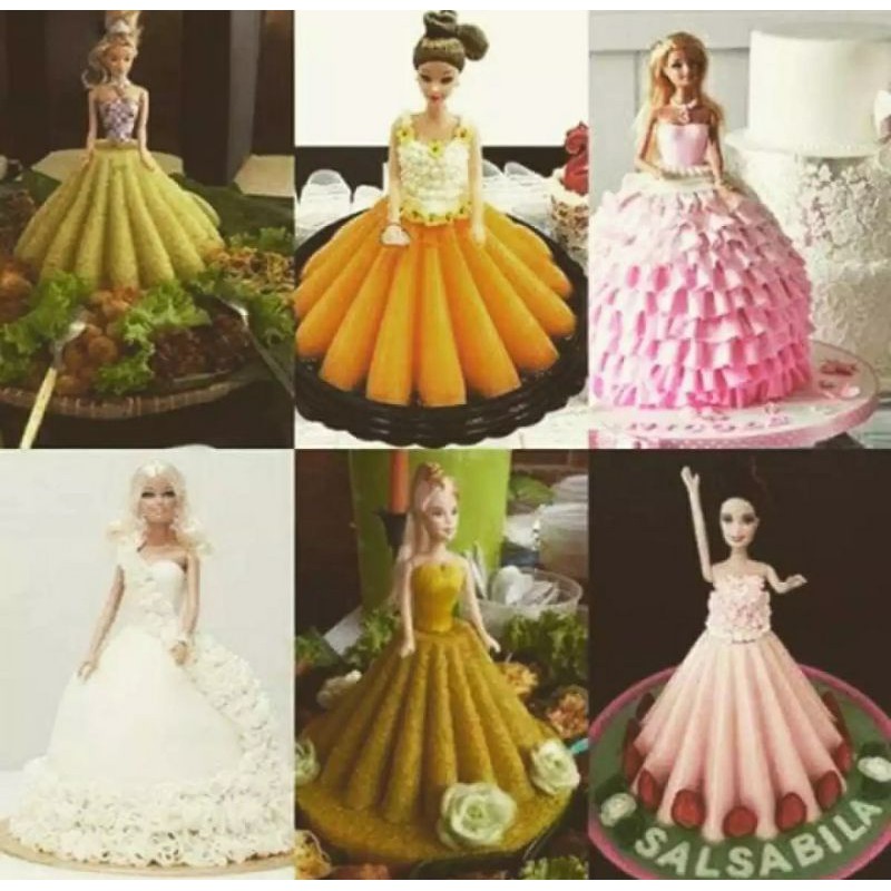 Loyang rok barbie / Cetakan tumpeng puding barbie