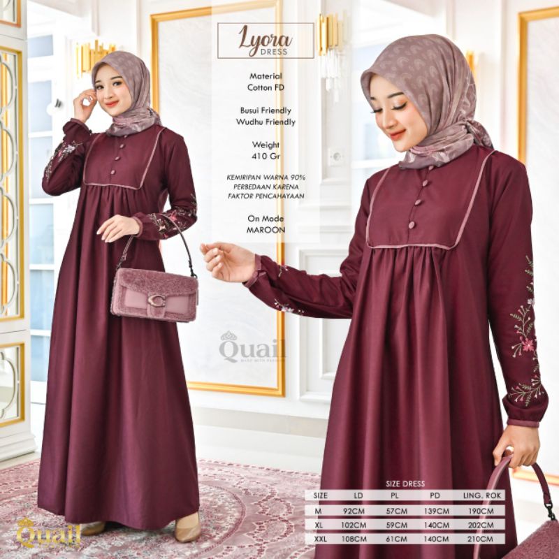 Quail Hijab - Lyora Dress Original