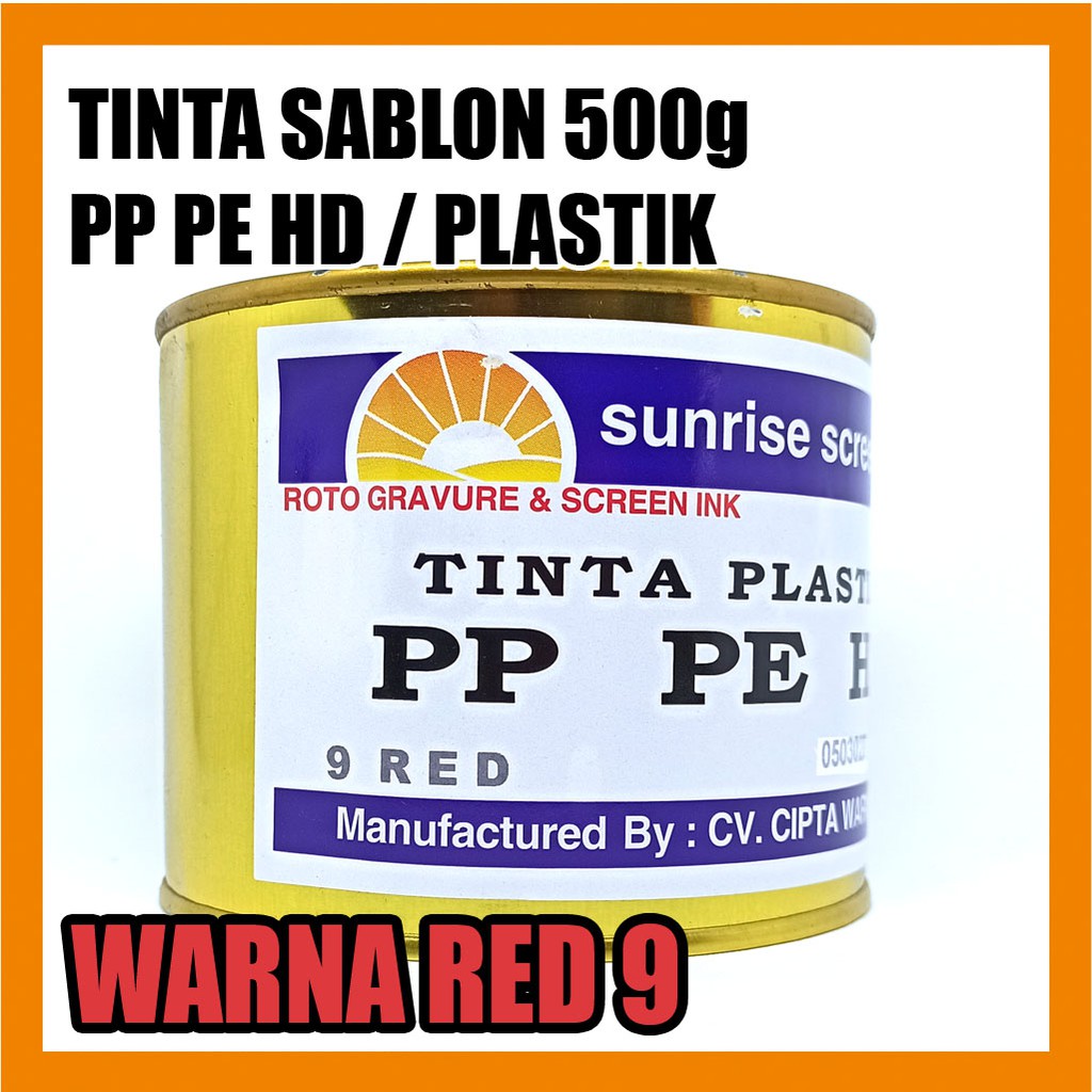 

Tinta Sablon Plastik PPHD 9 RED 500g