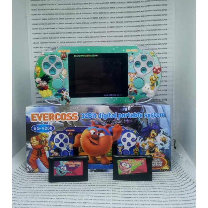 Game bot PSP Game Portable Evercoss EG-V260 32bit Double Analog