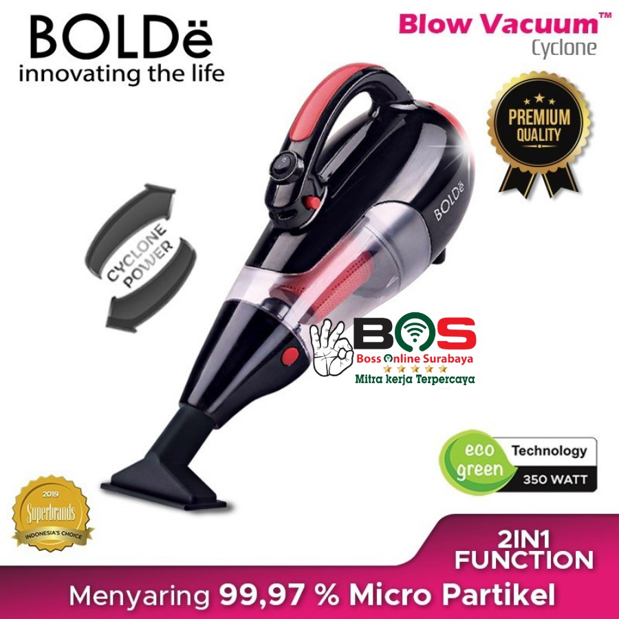 Vacuum Cleaner Bolde Super Hoover Vacuum Cleaner Cyclone Black / Red Series