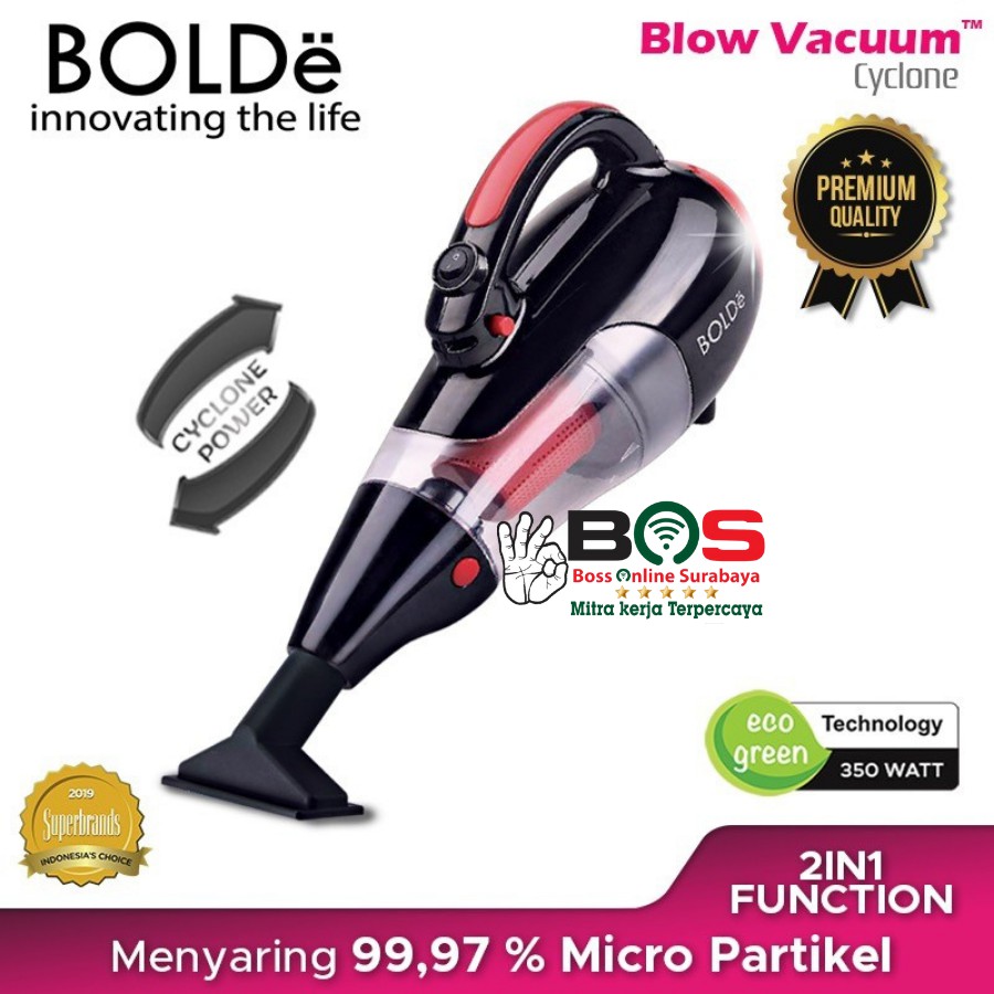 Vacuum Cleaner Bolde Super Hoover Vacuum Cleaner Cyclone Black / Red Series