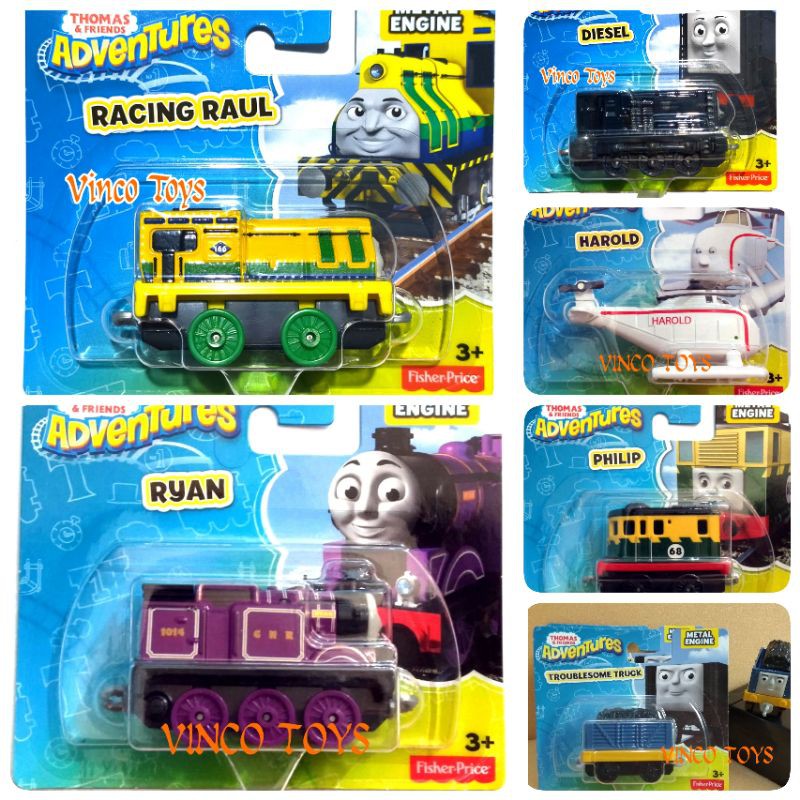 THOMAS AND FRIENDS ADVENTURES Racing raul Diesel philip troublesome truck ryan harold millie gator S