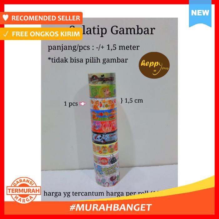 

Solatip / Isolasi Gambar - Pengikat & Perekat - Selotip & Double Tape