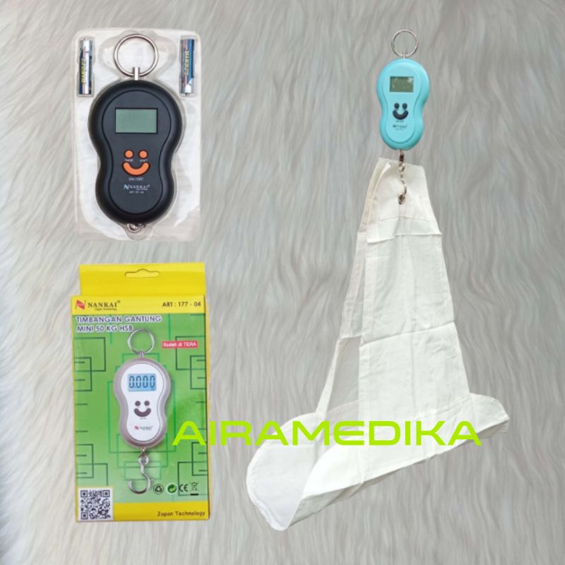 Timbangan Gantung Digital  Bayi Anak / Alat Ukur Berat Badan Timbangan Gantung Digital Kain Bayi dan