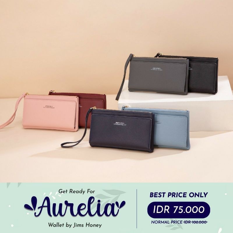 Aira Gabby Amanda Aurelia wallet jimshoney original dompet wanita import murah realpic cod ayra