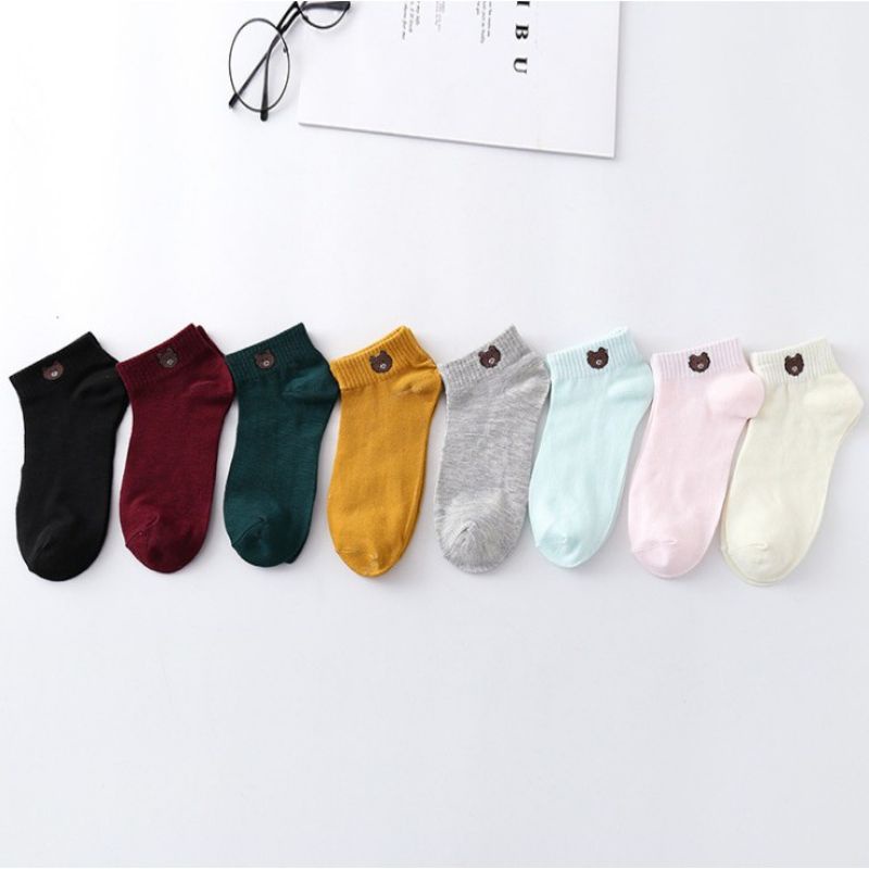 Medan Termurah Kaos kaki pendek import kaos kaki anak cute ankle motif line