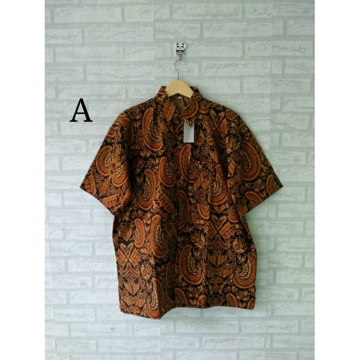 Hem kemeja batik pria jumbo/ kemeja kerja/ seragam kerja