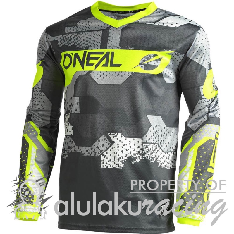 Jersey with Pants Oneal 2022 Element Camo Grey Neon Yellow - ON020