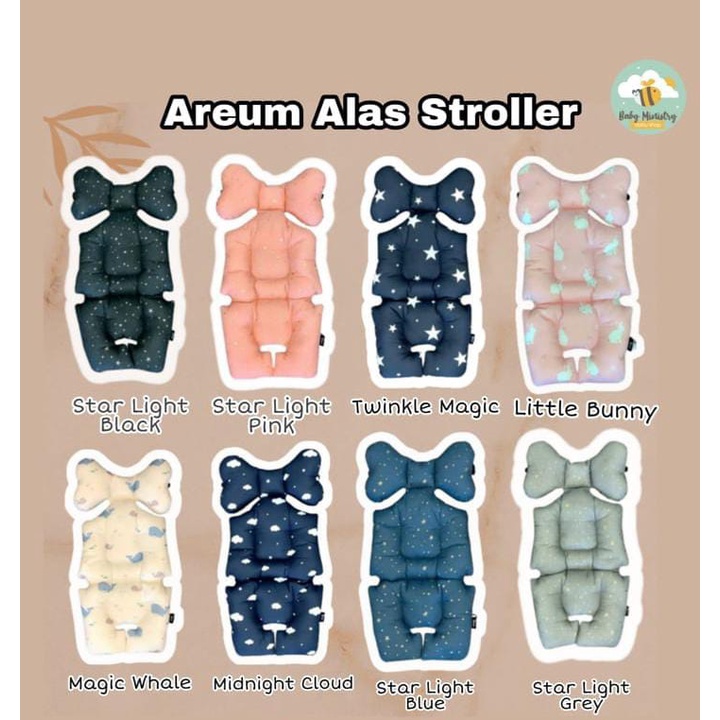 MADE IN KOREA BORNY ALAS STROLLER KOREA / AREUM ALAS STROLLER KOREA / AREUM STROLLER LINER / ALAS STROLLER PREMIUM / stroller pad cotton korea / alas stroller premium