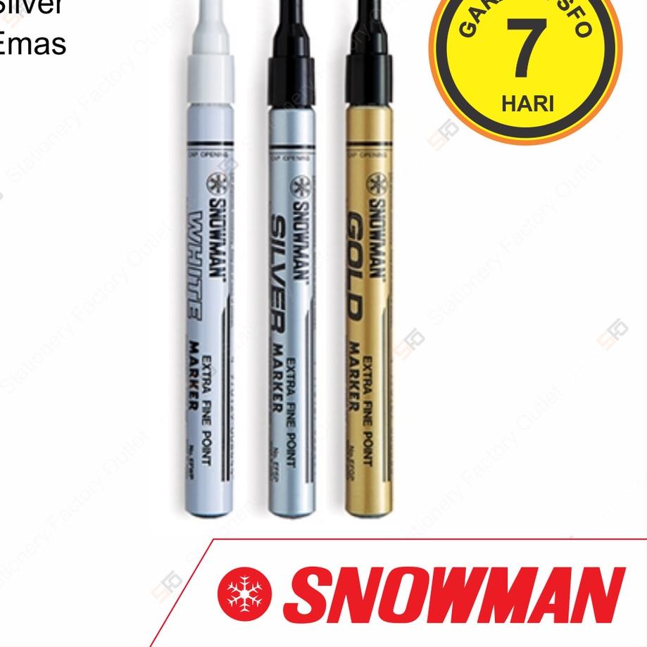 

Buruan Beli Spidol Snowman Paint Marker Extra Fine Point - Emas Silver Putih harga bersaing