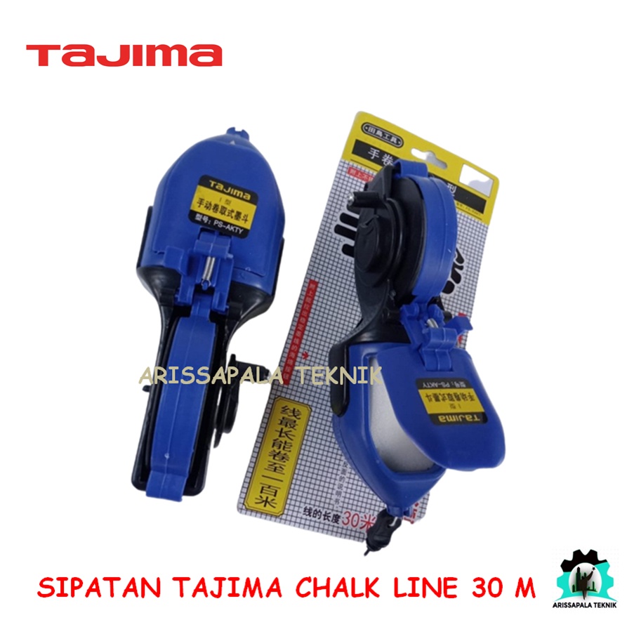 

Sipatan Sipat Tukang Chalk Line Penggaris Benang 30 mtr TAJIMA ORIGINAL