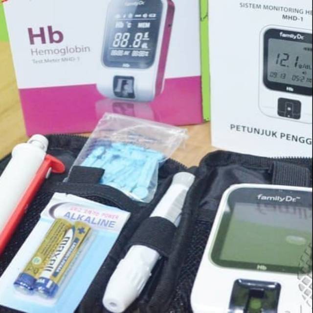 Jual Alat Test Hb Darah Atau Family Dr Hb Hemoglobin Test Meter MHD - 1 ...