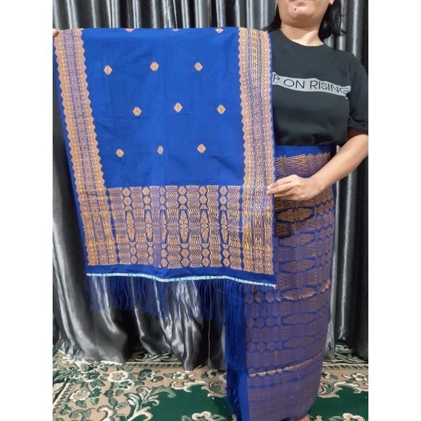 Songket Full Sutra Biru