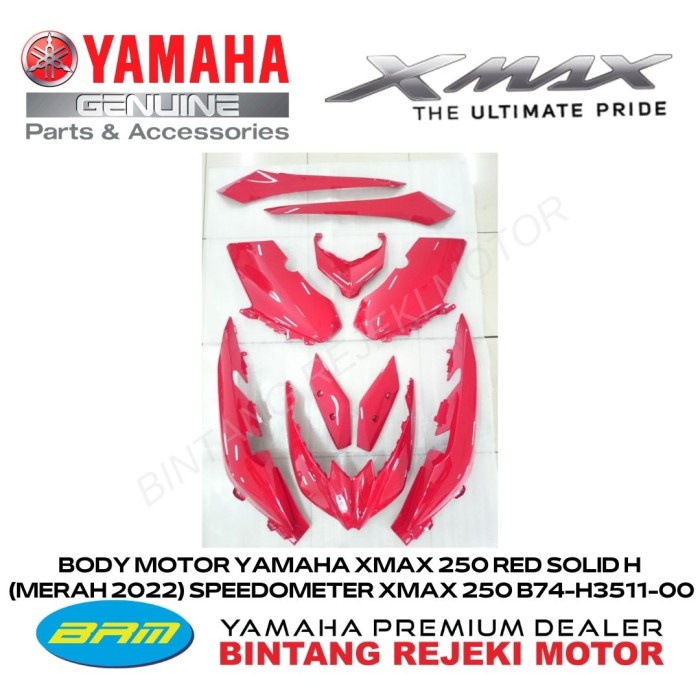 YAMAHA BODY MOTOR YAMAHA XMAX 250 RED SOLID H (MERAH 2022)
