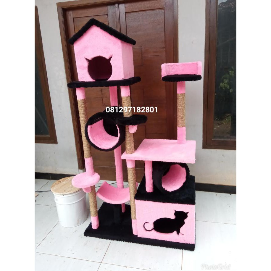 Mainan Kucing Cat Scratcher Cat Condo Rumah Kucing Car Tree Murah Shopee Indonesia