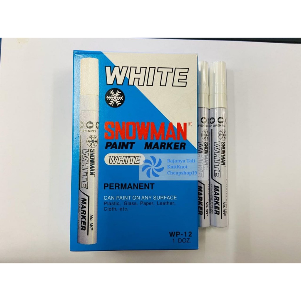 

Spidol Putih Permanent / Paint Marker White/Snowman Original