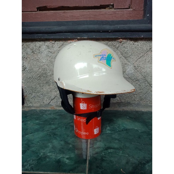helm honda ori jadul federal putih
