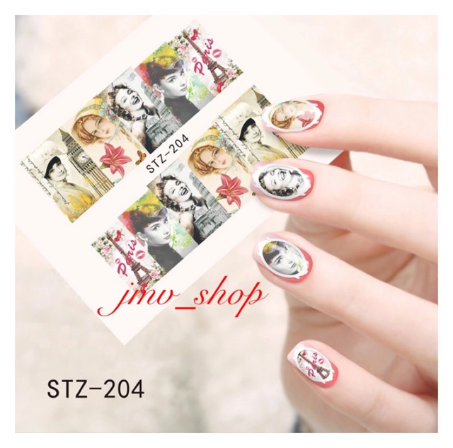 Stiker Kuku/Water Decal Nail Art Stickers sexy girl