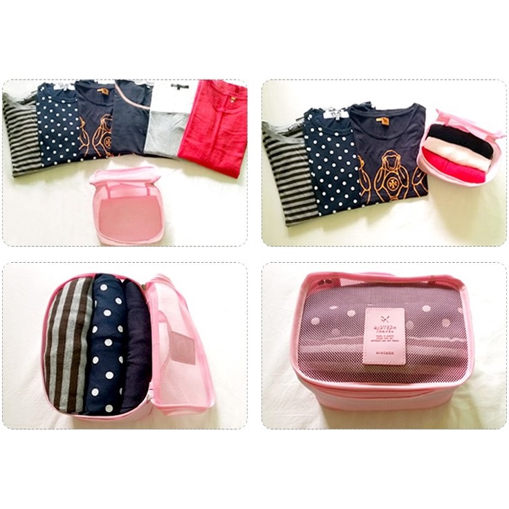 (100% BARANG ORI) Tas Travel Bag in Bag Organizer 6 in 1