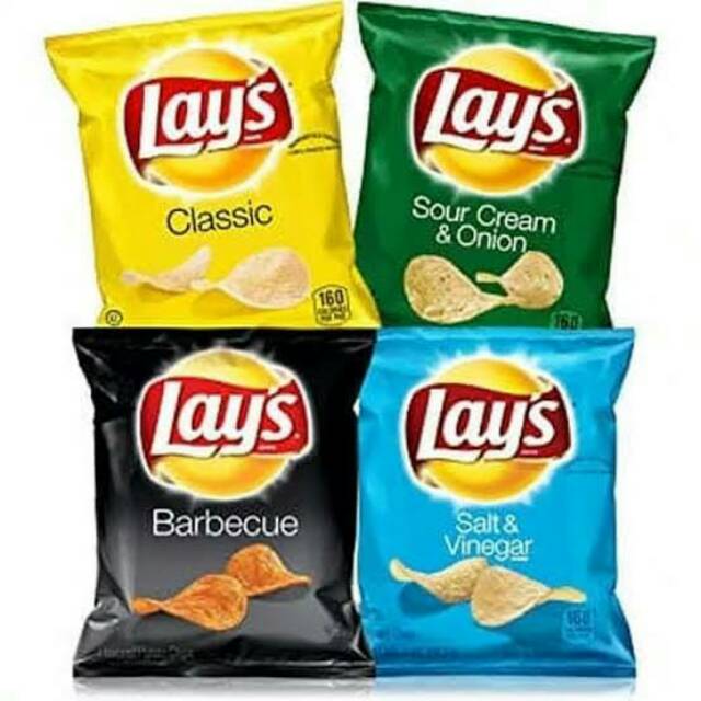 

LAYS IMPORT USA BBQ | CLASSIC | SALT & VINEGAR | SOUR CREAM & UNION | CHEDDAR & SOUR CREAM 6.5OZ