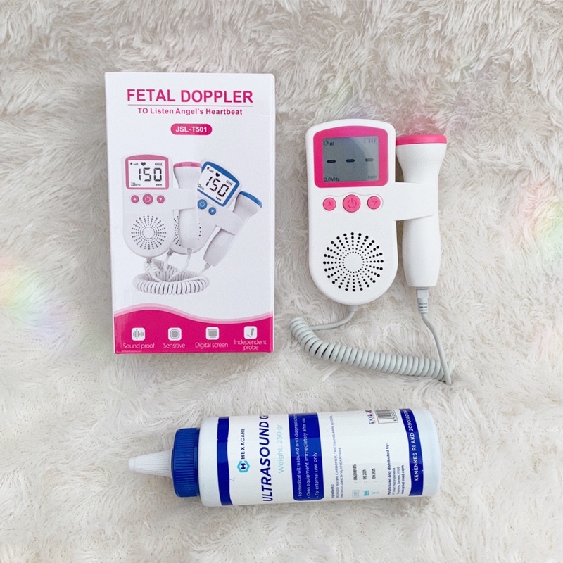 Paket Fetal Doppler dan Jelly - Dopler - Alat Deteksi Denyut Jantung Bayi