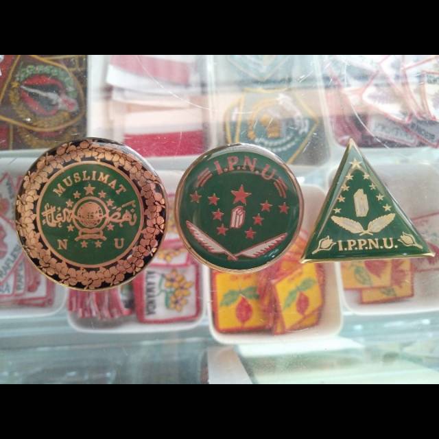 PIN NU Muslimat/bahan kuningan/logo muslimat Nu